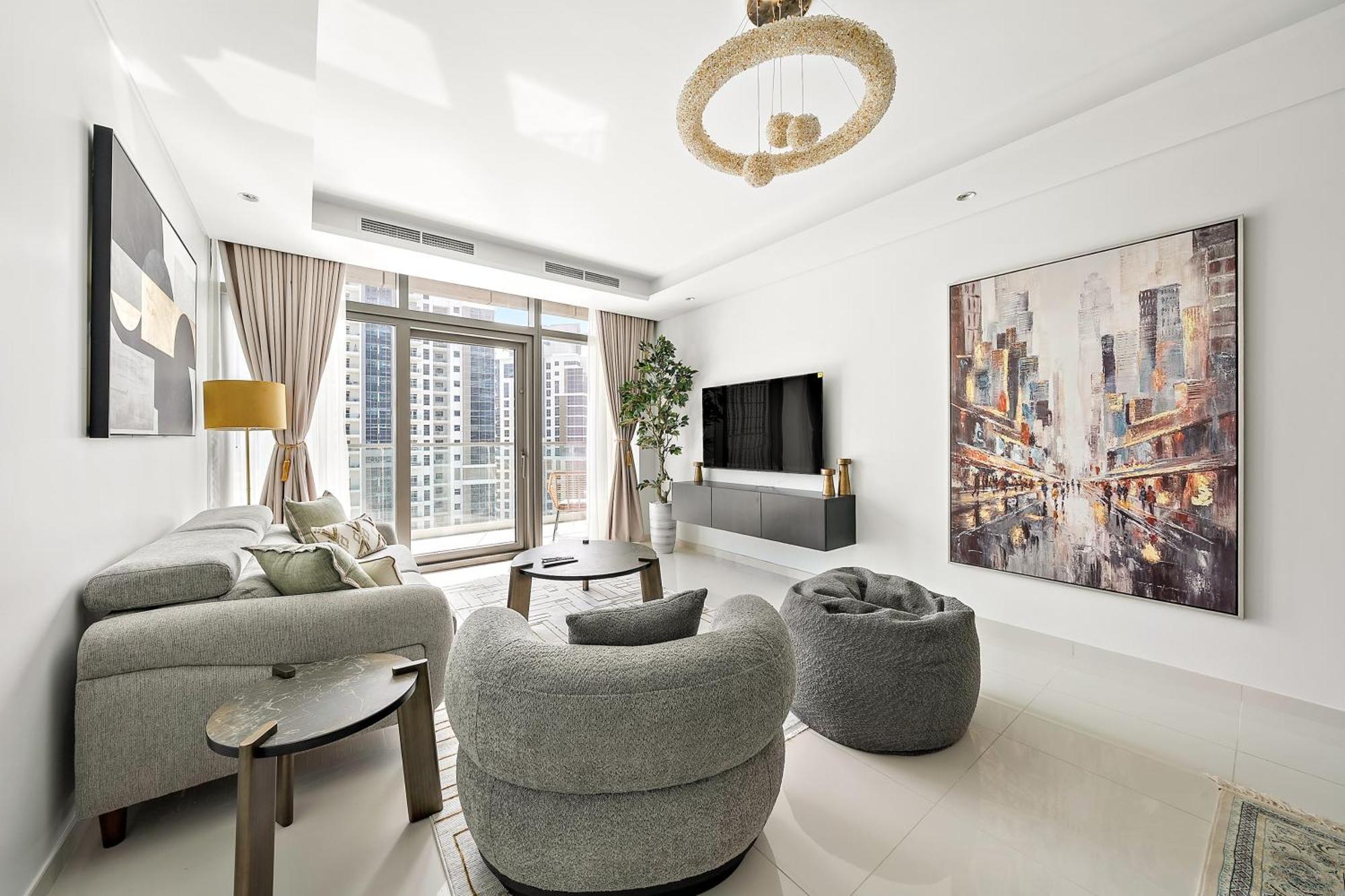 Stylish 2Br Apt In 5 Star Hotel With Burj Khalifa Views Apartment *